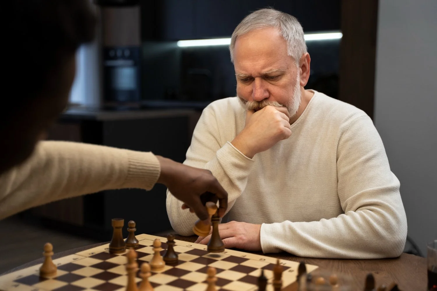 A game of intellectual ability and concentration: chess