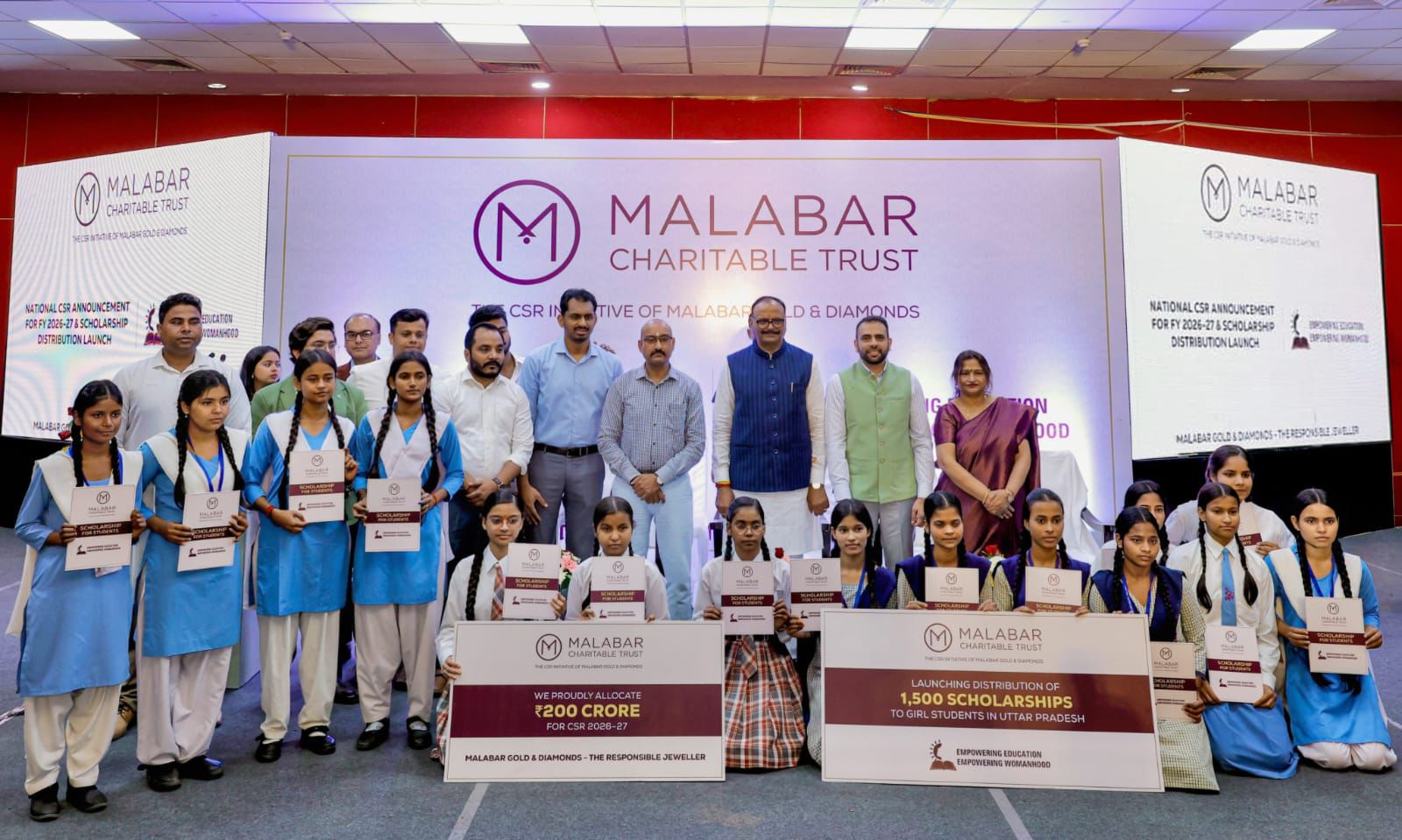 Malabar Gold & Diamonds' CSR initiative inaugurated in Lucknow, 1,500 scholarships announced in Uttar Pradesh