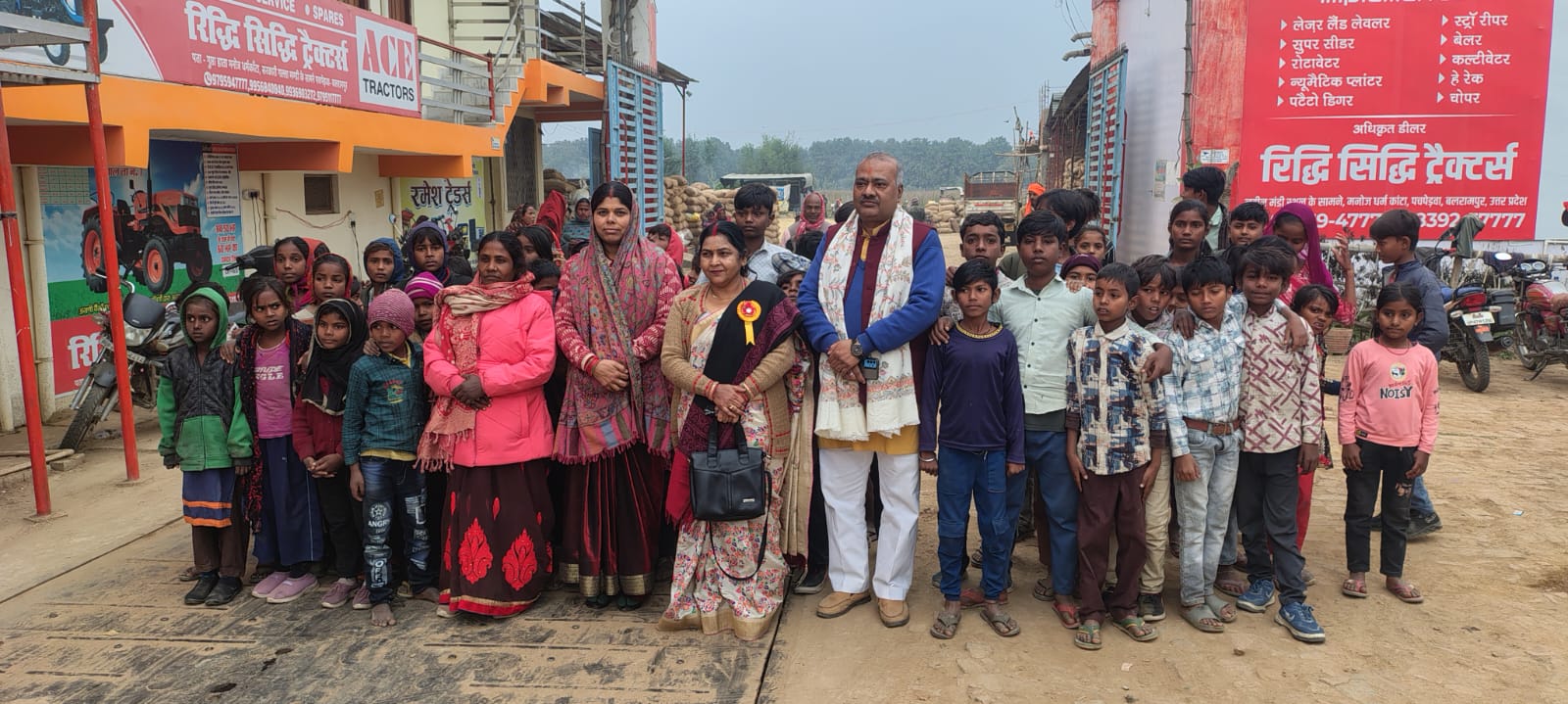 In the biting cold, Ujjwala Seva Sansthan distributed sweaters to 109 young children, bringing smiles to their faces.