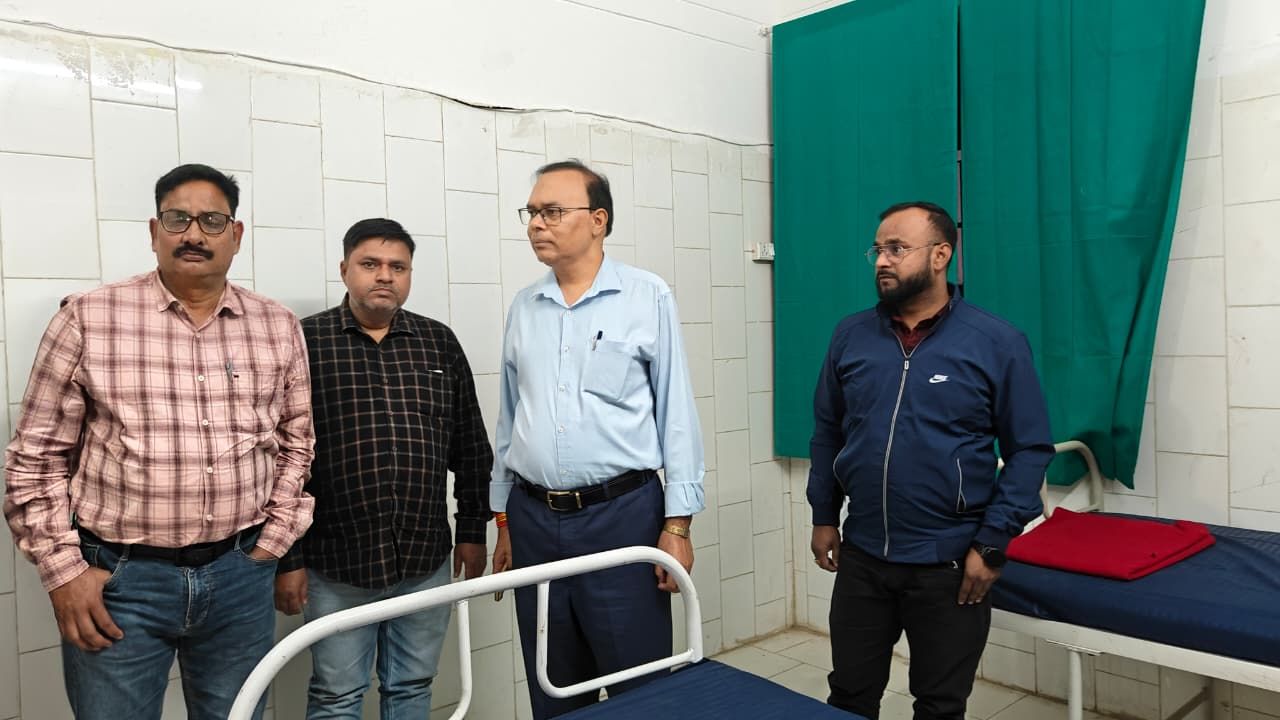 CMO Balrampur inspected Gandas Bujurg Community Health Center.