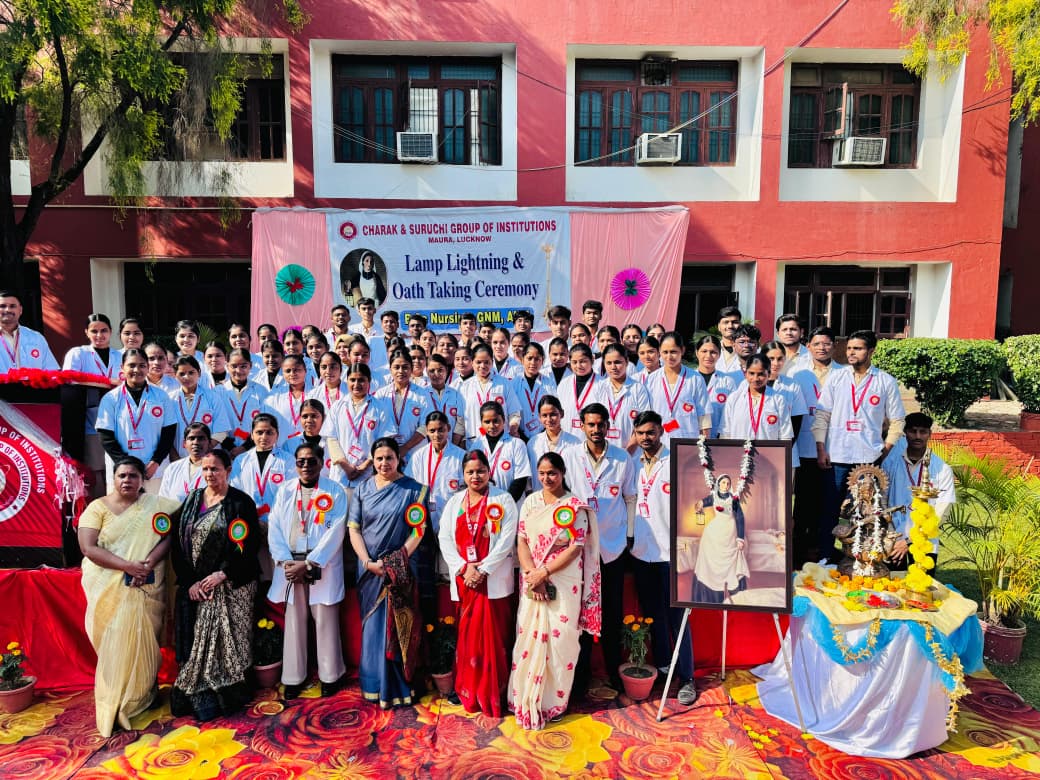 Lamp lighting and oath taking ceremony held at Charak and Suruchi Group of Institutions