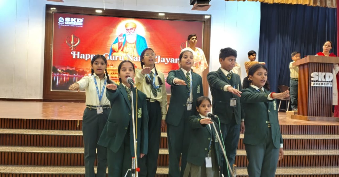 SKD Academy Celebrates Guru Nanak Jayanti with Devotional Fervour