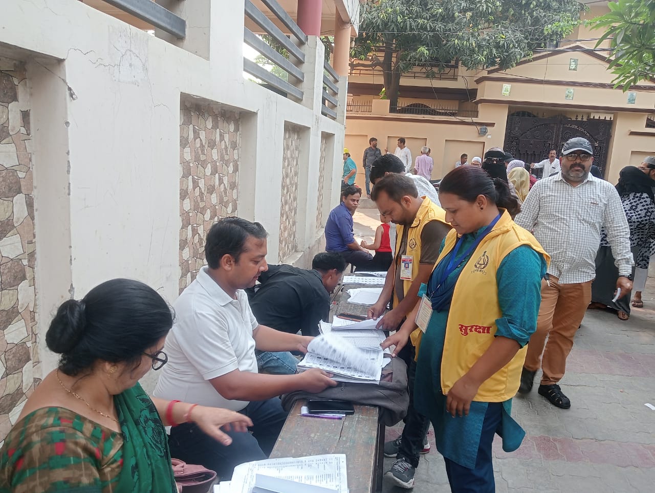 Wardens of Civil Defense were deployed as polling friends at booths in Lucknow Lok Sabha-2024.