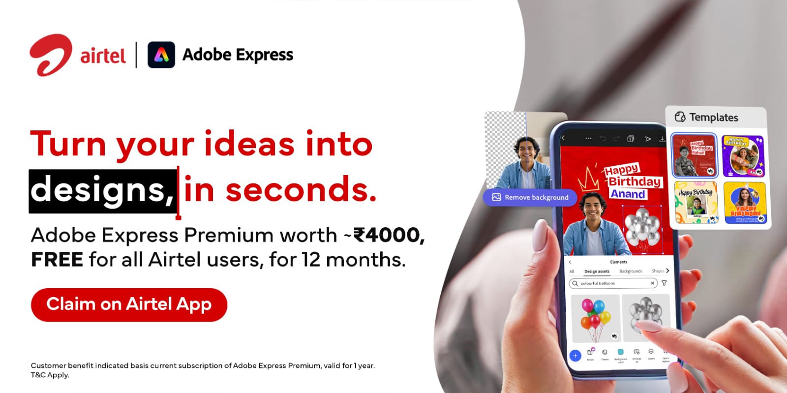 Airtel creates global history, 360 million Indians get Adobe Express Premium for free