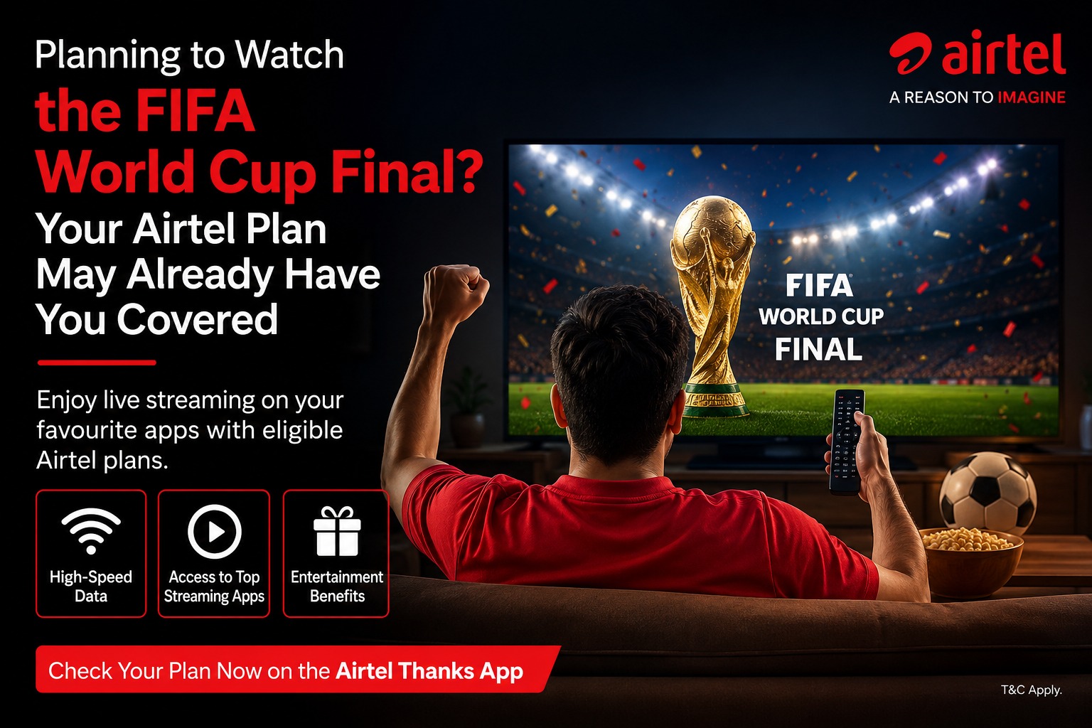 Airtel Smart Trick: Planning to Watch the FIFA World Cup Final? Your Airtel Plan Might Already Have You Covered