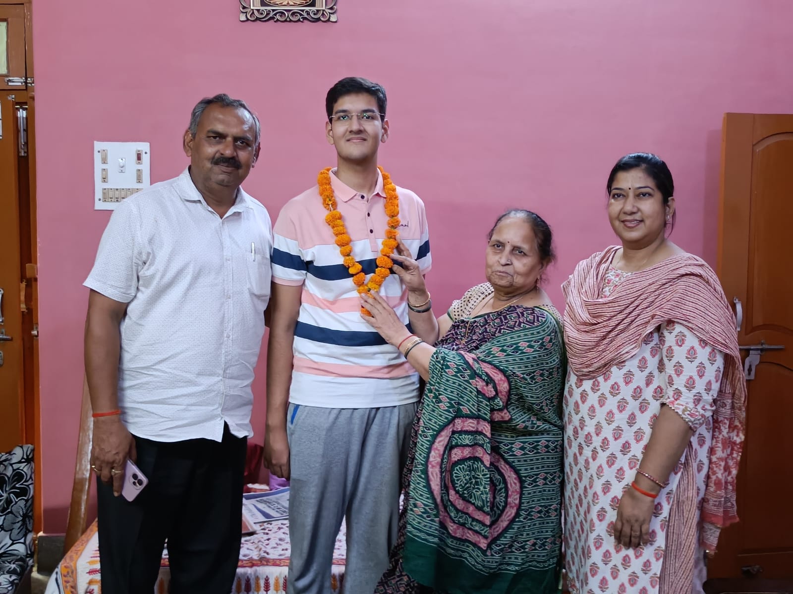 Atulit Pandey brought glory to his school, family and district by passing ISC 12th exam with 96 percent marks.