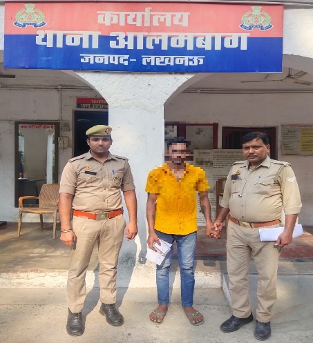 01 vicious thief/accused of theft arrested by police station Alambagh.