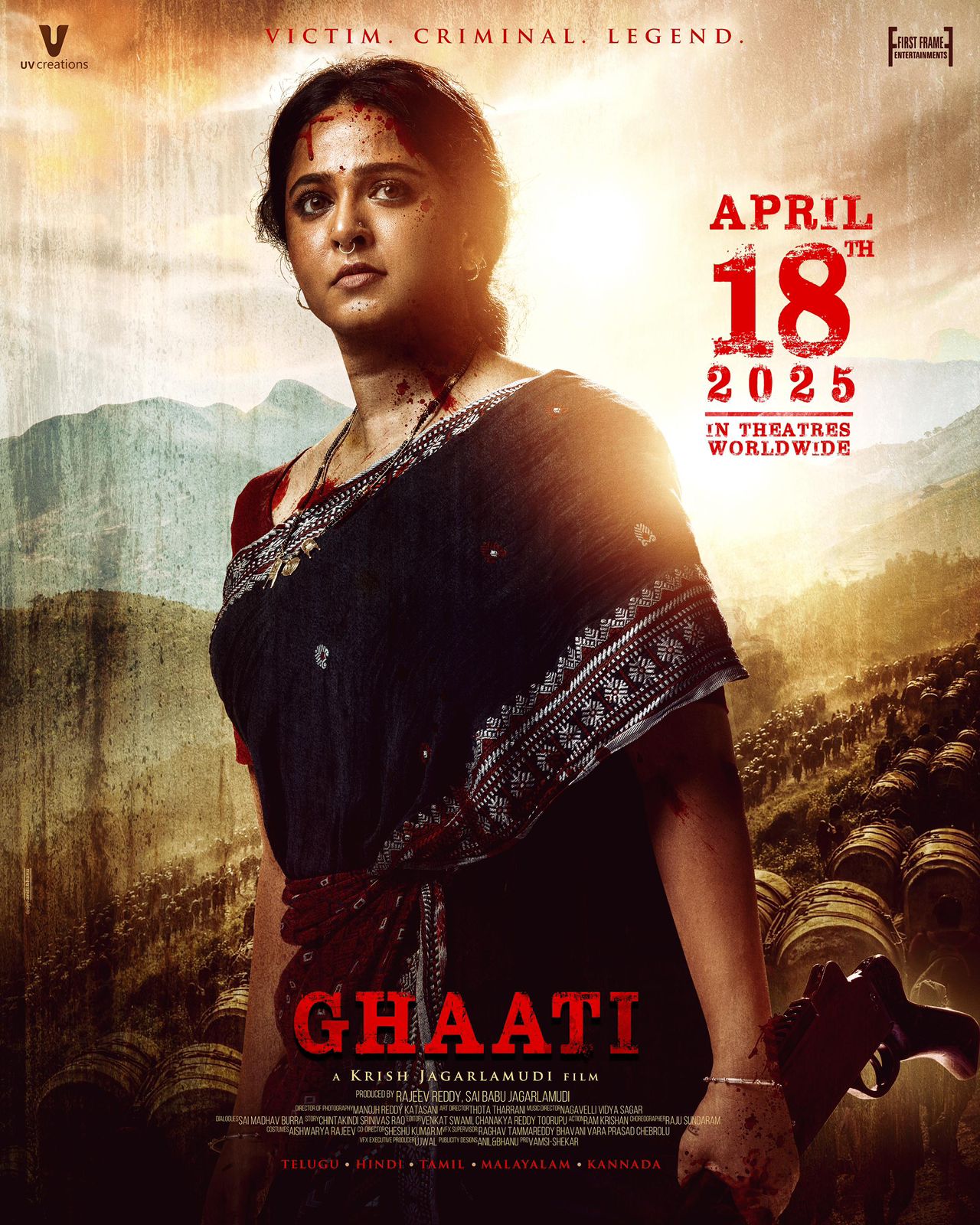 Anushka ShettysGhaati will be released on the big screen on April 18