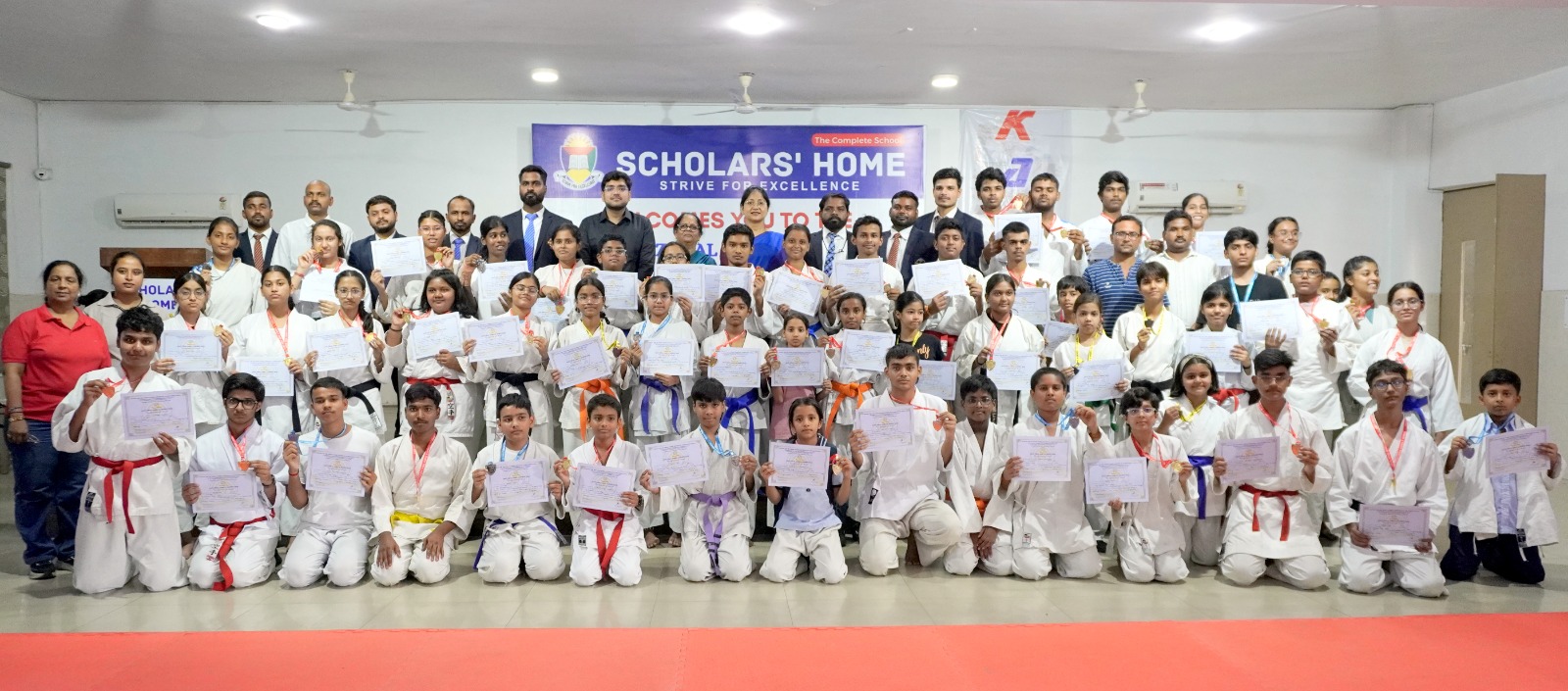 Martial Arts Excellence: Scholars' Home Hosts Action-Packed CISCE Zonal Karate Tournament