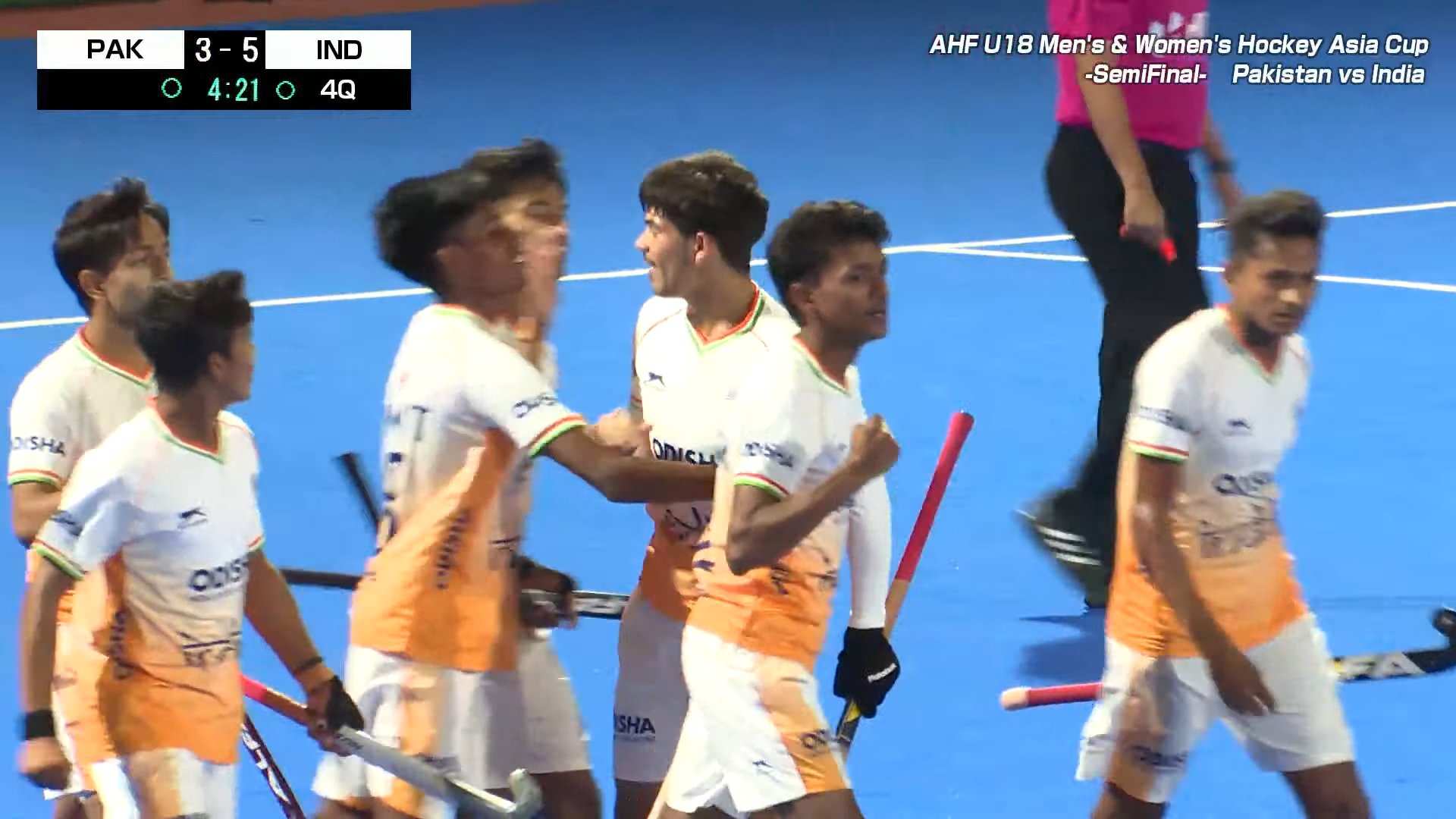 <blockquote class="twitter-tweet" data-media-max-width="560"><p lang="en" dir="ltr">Pure grit. Pure belief. Pure celebration. <br><br>The emotions say it all as India storms into the Men's U18 Asia Cup 2026 Final with a thrilling 5-3 comeback win over Pakistan. <br><br>Next stop: Japan. June 6.<a href="https://x.com/airnewsalerts?ref_src=twsrc%5Etfw">@airnewsalerts</a> <a href="https://x.com/Media_SAI?ref_src=twsrc%5Etfw">@Media_SAI</a> <a href="https://x.com/kheloindia?ref_src=twsrc%5Etfw">@kheloindia</a> <a href="https://x.com/TheHockeyIndia?ref_src=twsrc%5Etfw">@TheHockeyIndia</a> <a href="https://t.co/9jLgAhD2R9">pic.twitter.com/9jLgAhD2R9</a></p>&mdash; Dept of Sports, Govt of India (@IndiaSports) <a href="https://x.com/IndiaSports/status/2062939472724218030?ref_src=twsrc%5Etfw">June 5, 2026</a></blockquote> <script async src="https://platform.x.com/widgets.js" charset="utf-8"></script>