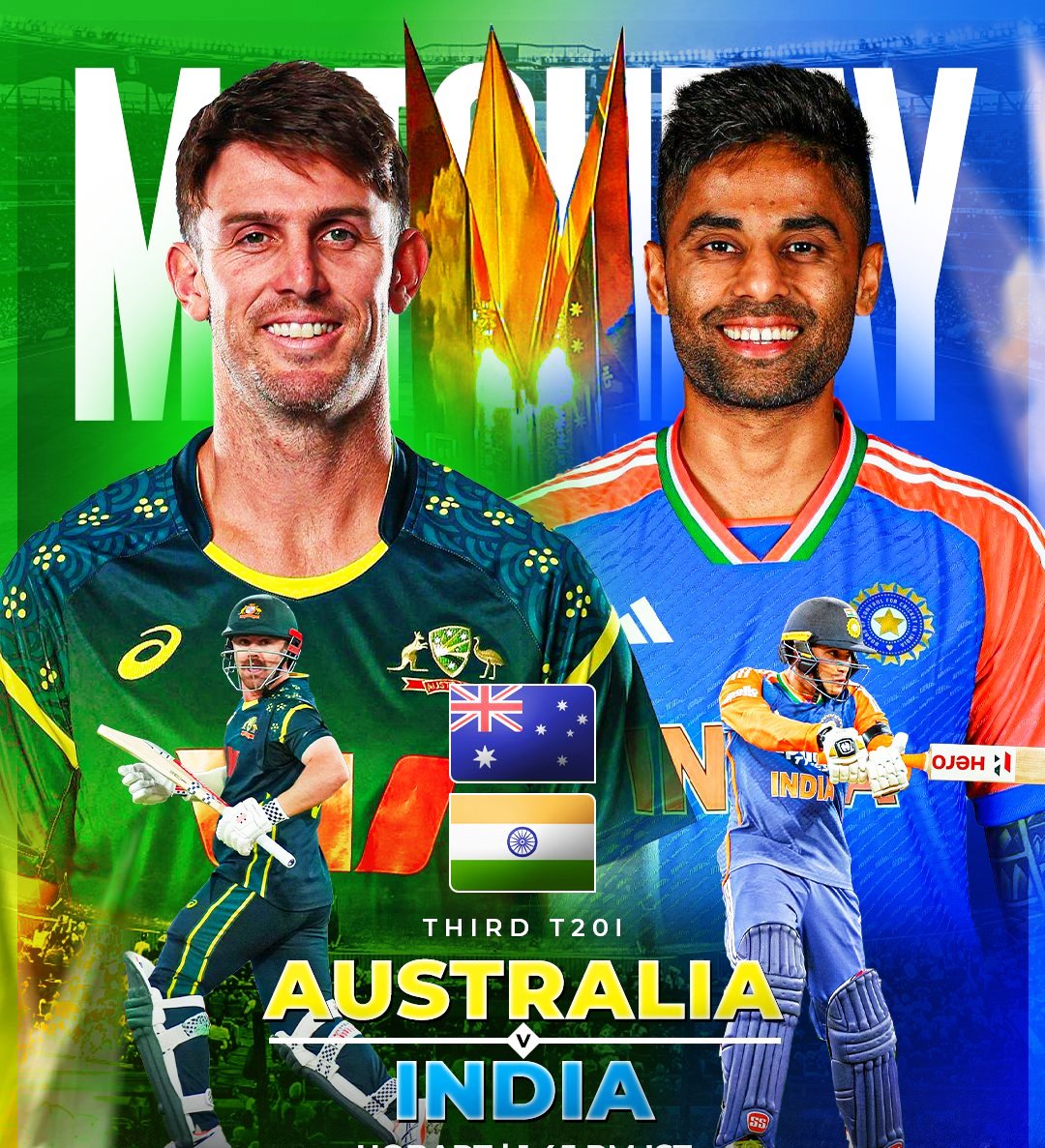 India vs Australia T20I series : चौथे मुकाबले से पहले टीम में होगे बड़े बदलाव