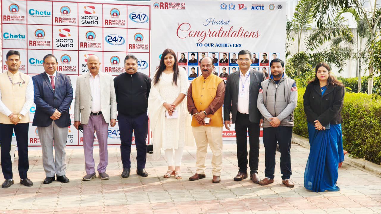 Achievers Club Felicitation Ceremony 2025: RR Group of Institutions felicitates 57 successful students