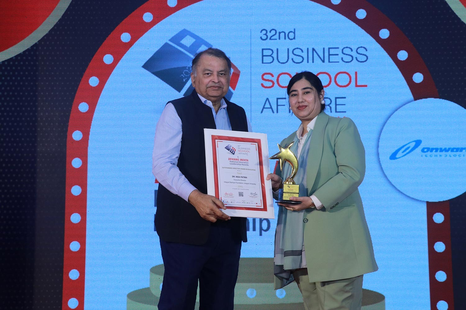 Dr. Fatima&rsquo;s recognition highlights her visionary leadership, strategic approach, and unwavering commitment to enhancing the entrepreneurial and academic landscape at Integral University. Under her guidance, the Integral Startups Foundation has strengthened its role as a prominent incubation hub by promoting innovation, supporting startup development, and building strong ecosystem partnerships.  This national honor further underscores Integral University&rsquo;s dedication to excellence, innovation-led growth, and nurturing future-ready leaders.