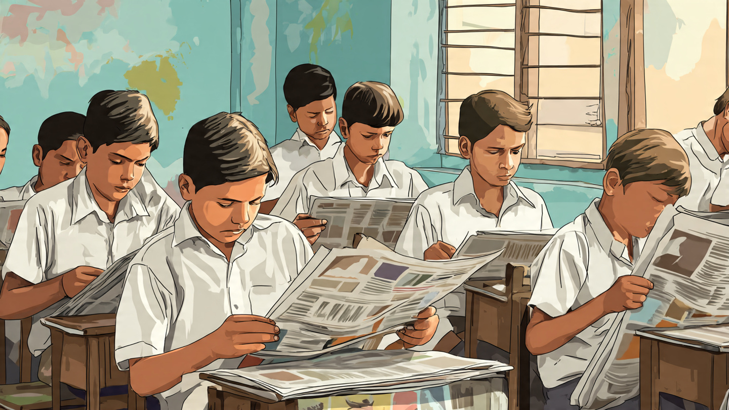 यूपी: अब स्कूलों में गूँजेगी खबरों की गूँज, मोबाइल की लत छुड़ाने के लिए छात्र करेंगे समाचार पत्र वाचन