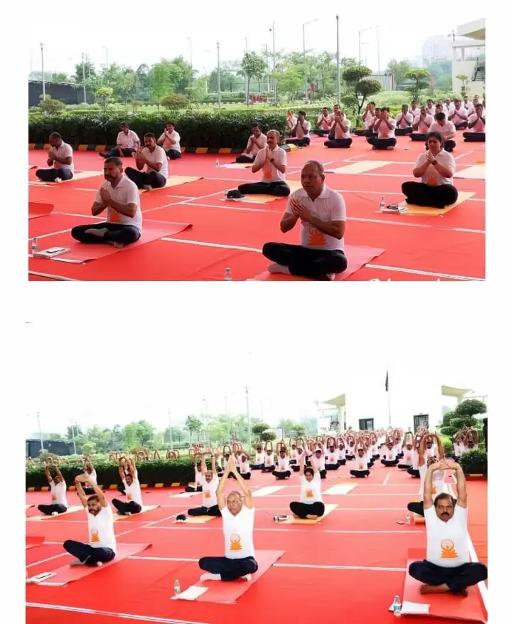 International.yoga day police headquarter lucknow