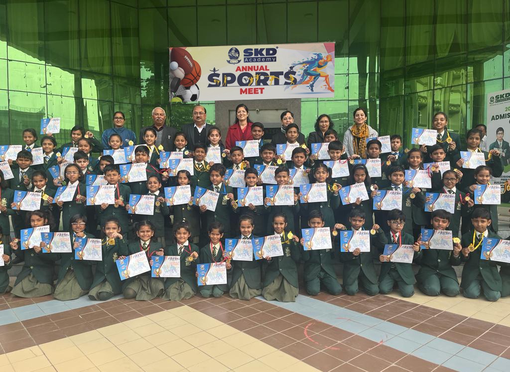 Sports activity in SKD Academy vrindavan yojna 