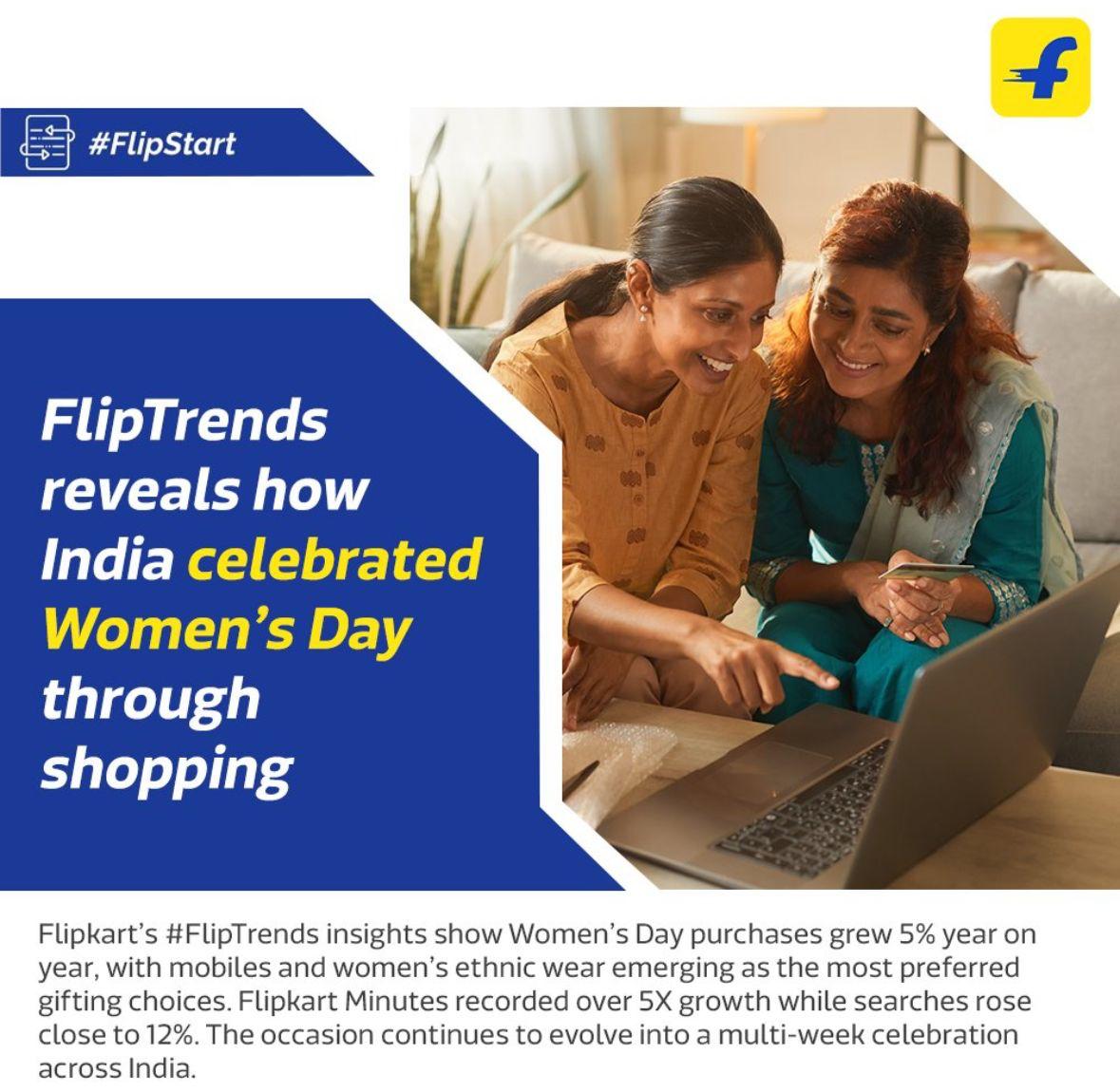 महिला दिवस 2026: गिफ्ट से लेकर सेल्फ-केयर तक, फ्लिपकार्ट पर बढ़ी खरीदारी