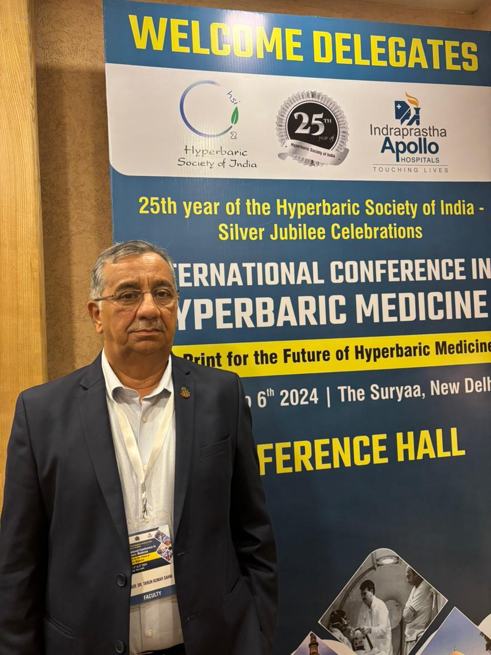 Apollo Hospitals celebrates 25 years of Hyperbaric Society of India by raising awareness of Hyperbaric Oxygen Therapy