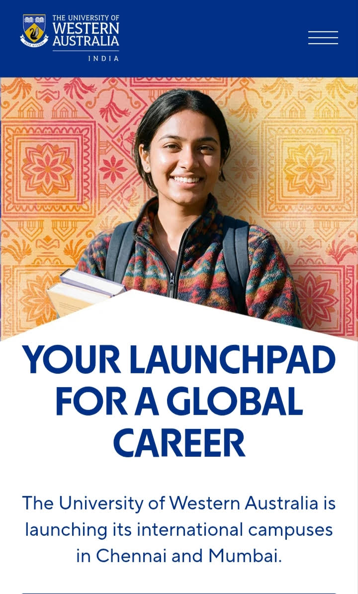 Global Education Milestone: The University of Western Australia Launches Dual Campuses in Mumbai and Chennai