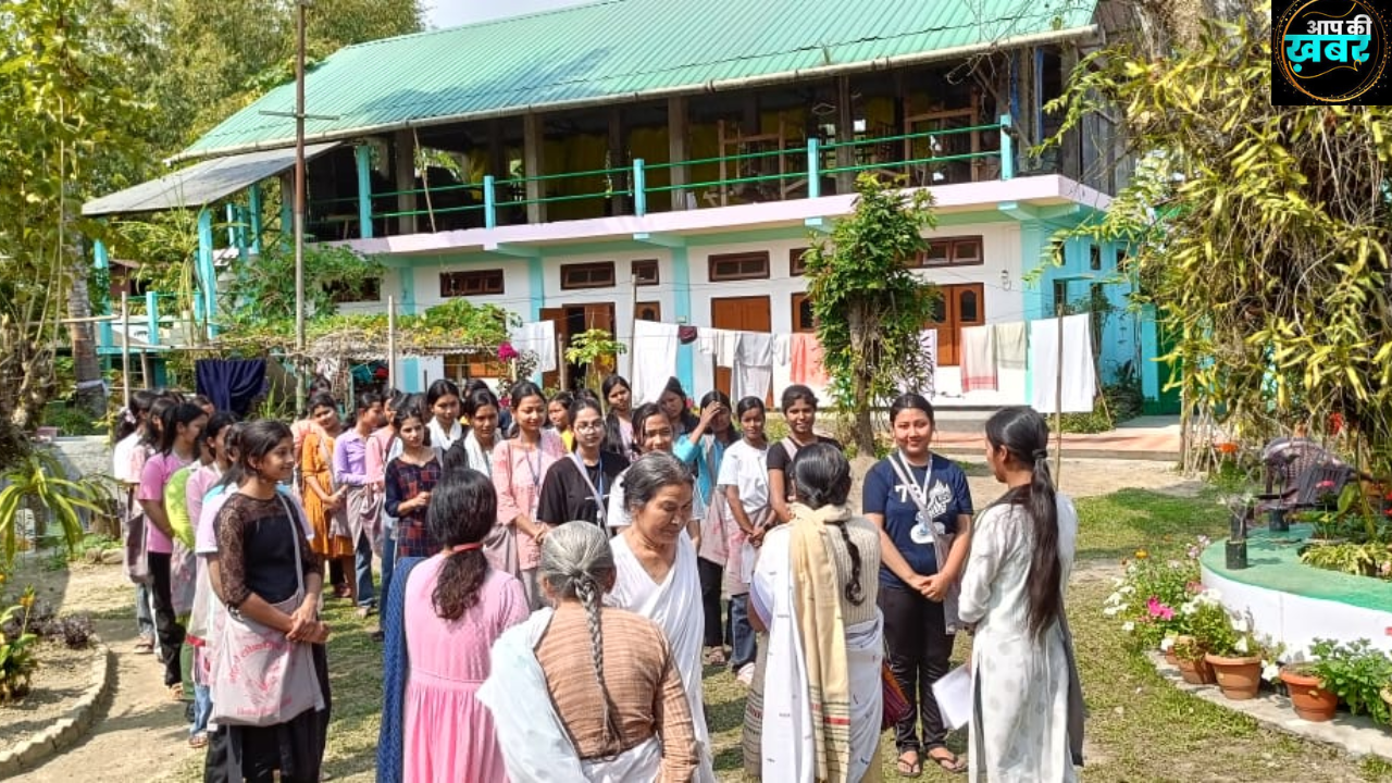 असम नंदिनी लोकमित्र शिविर की शुभ मंगल हो गाकर की गई शुरुआत