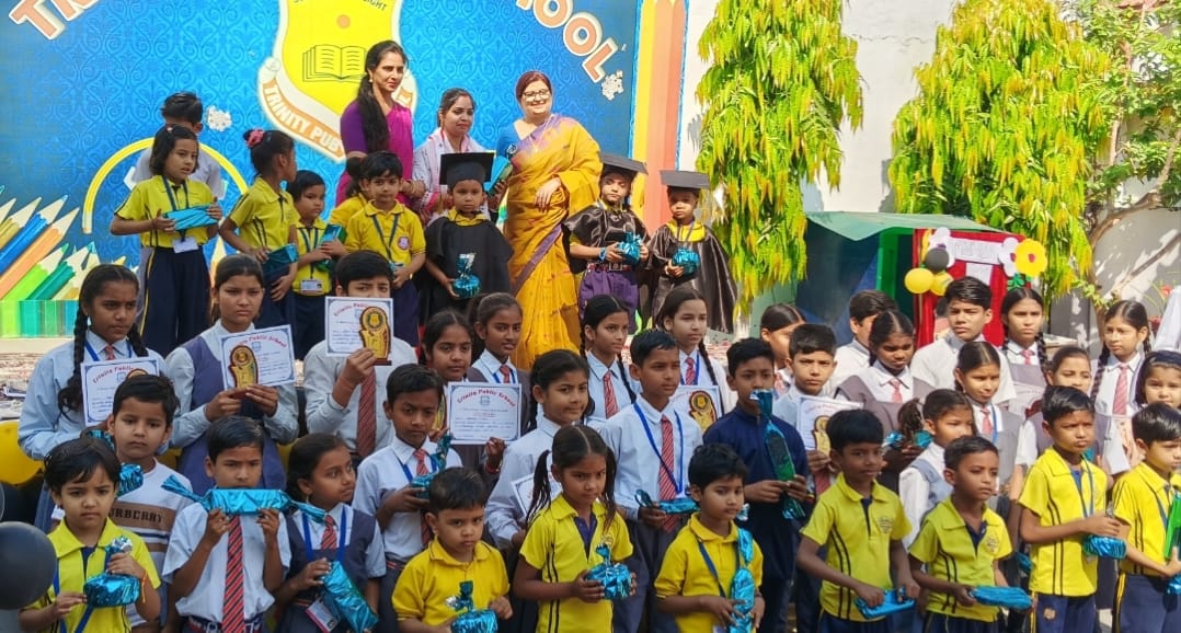 Gathering of meritorious students at Trinity Public School; Talent showcased in annual awards ceremony, marks reached 99.5%