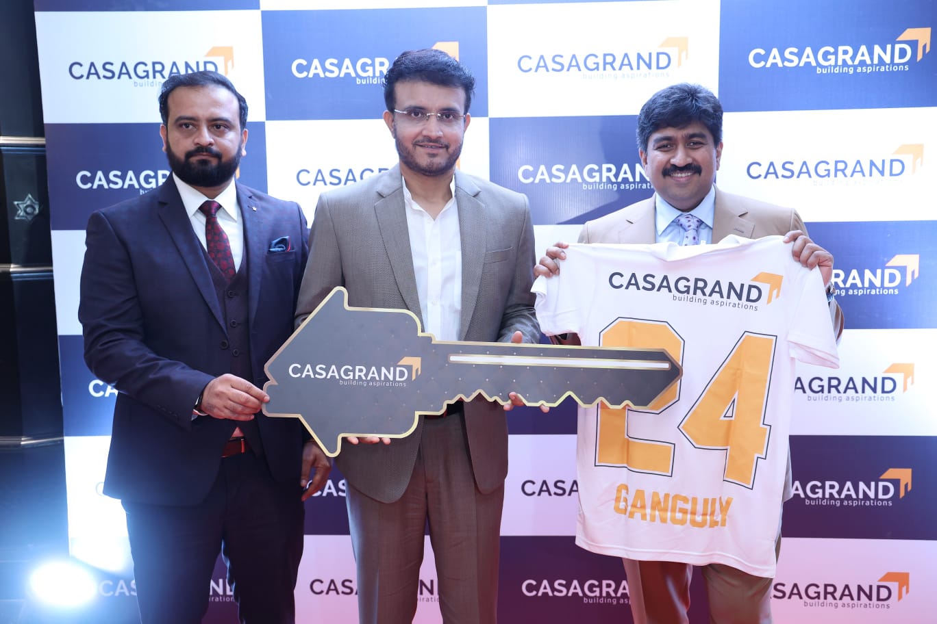 casagrand makes saurav ganguli brand ambassador 