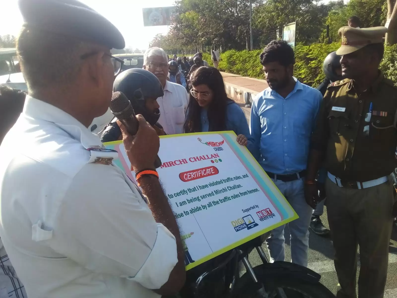 Road safety awareness in lucknow 