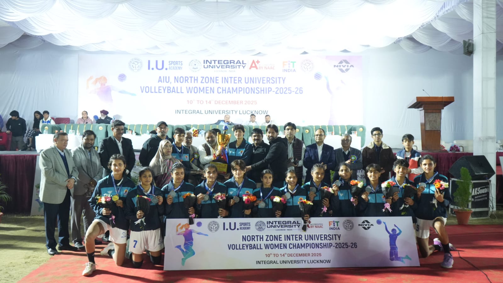 Integral University Hosts Valedictory Function of North-Zone Inter-University Women Volleyball Championship 2025–26