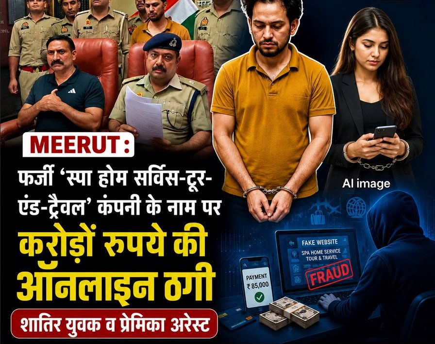 यूनिवर्सल टूर एंड ट्रैवल्स के नाम पर करोड़ों की ठगी, प्रेमिका संग गिरफ्तार हुआ मास्टरमाइंड यूनुस उर्फ अभिराज
