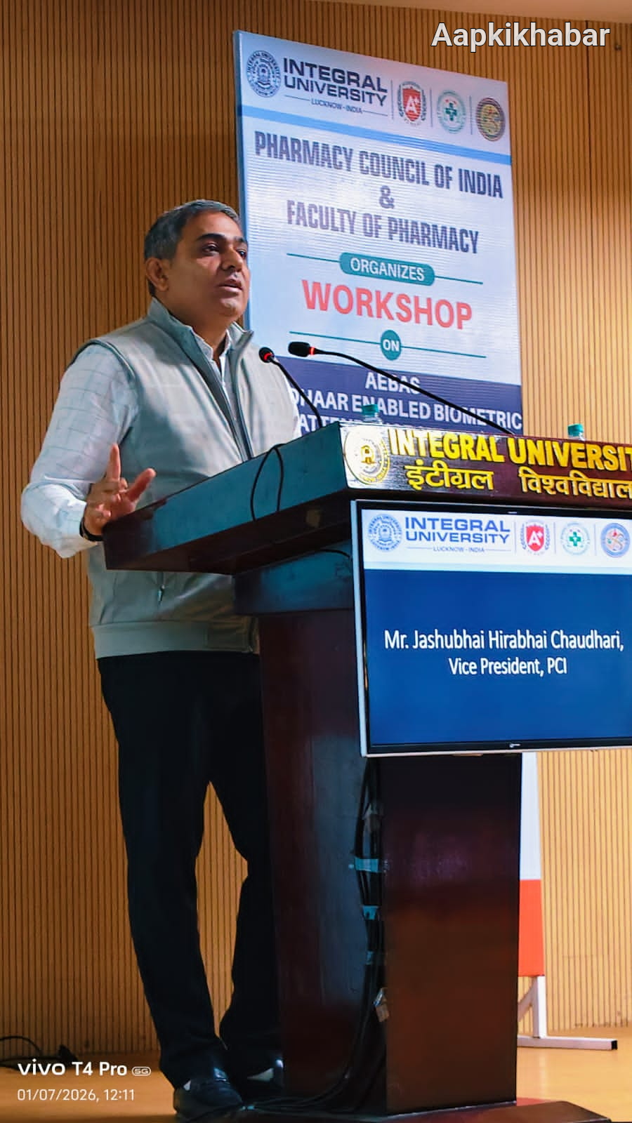 AEBAS Workshop Conducted by PCI, New Delhi at Faculty of Pharmacy, Integral University, Lucknow