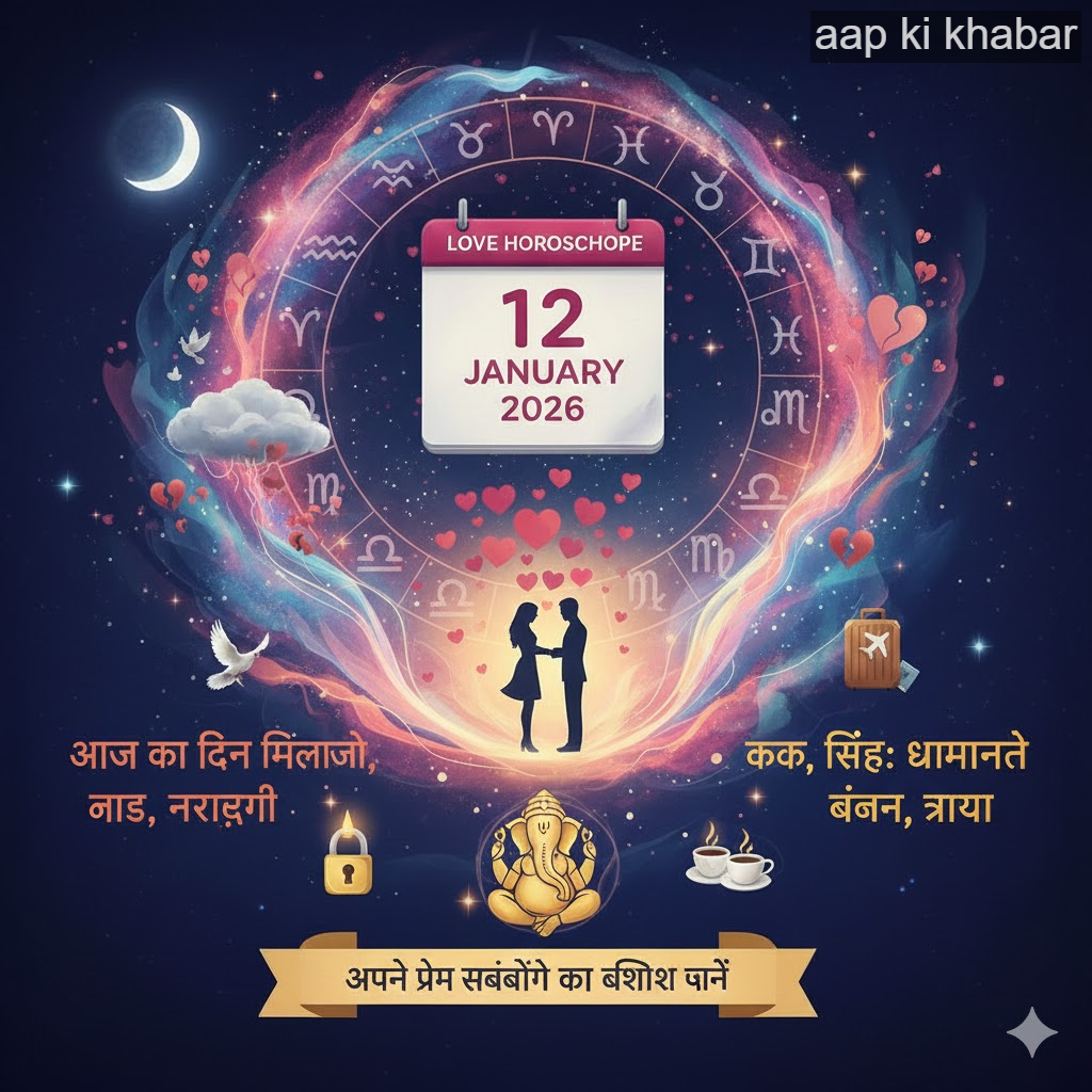 Love Horoscope 12 January 2026&nbsp; :
