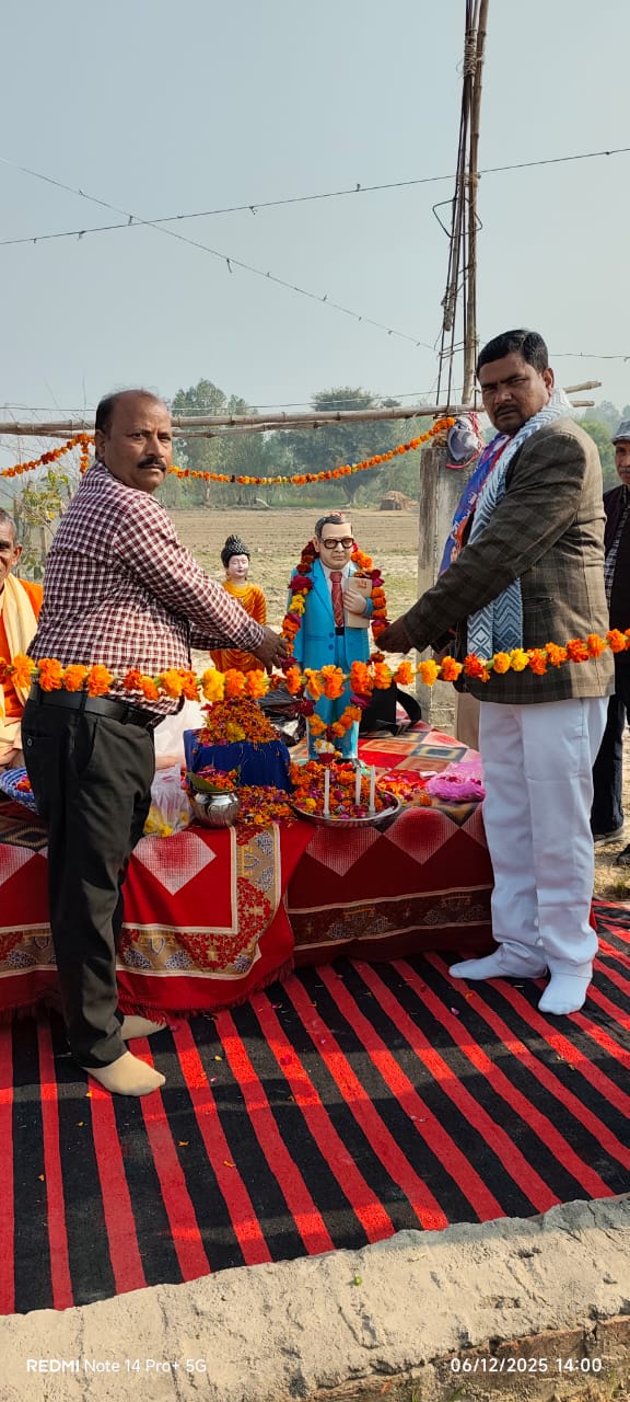 Rajendra Gautam paid tribute to Baba Saheb on his Mahaparinirvan Day.