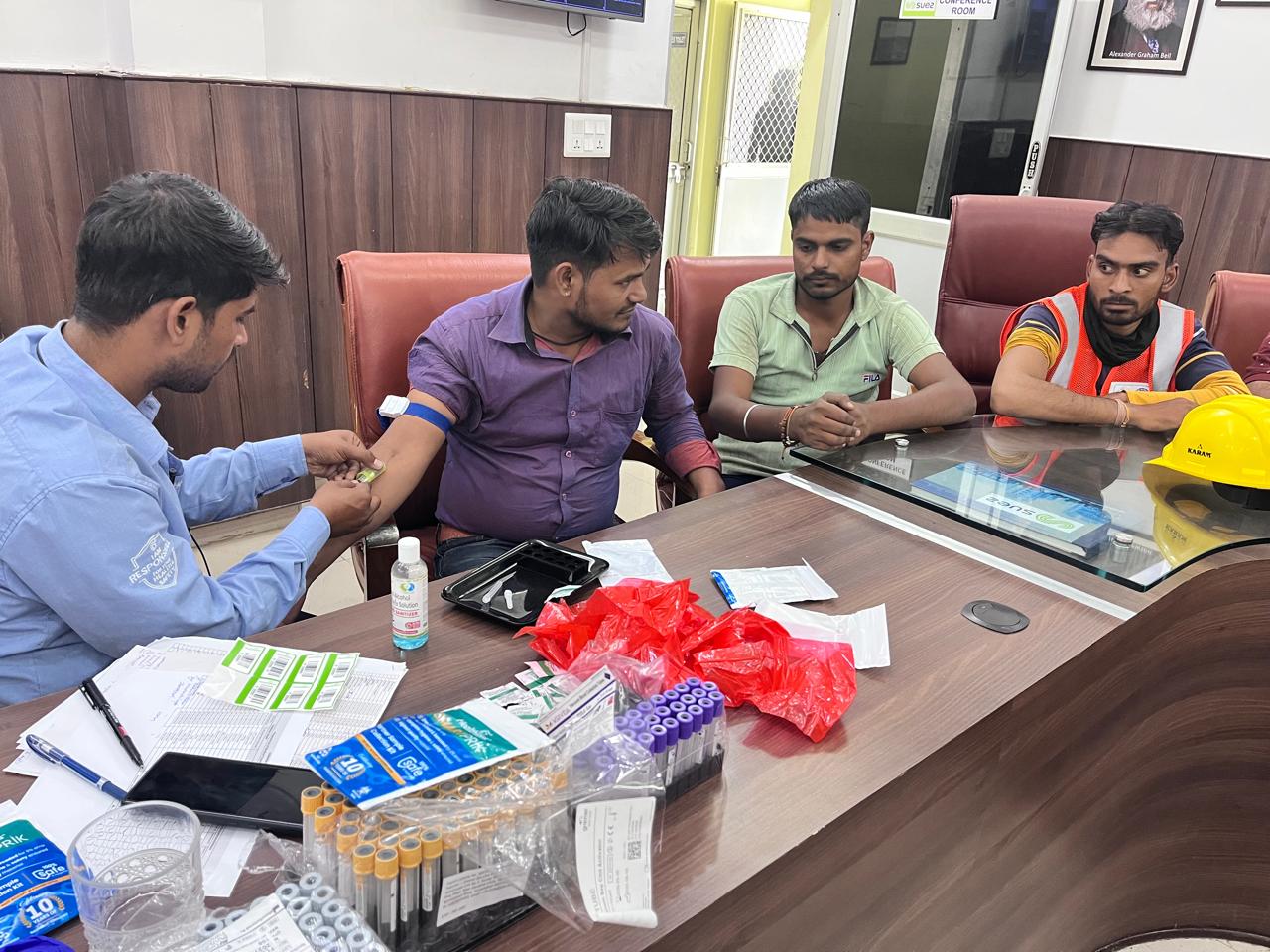 OCOP Project Lucknow: Suez demonstrated its responsibility towards its employees by conducting health check-ups of 741 employees.