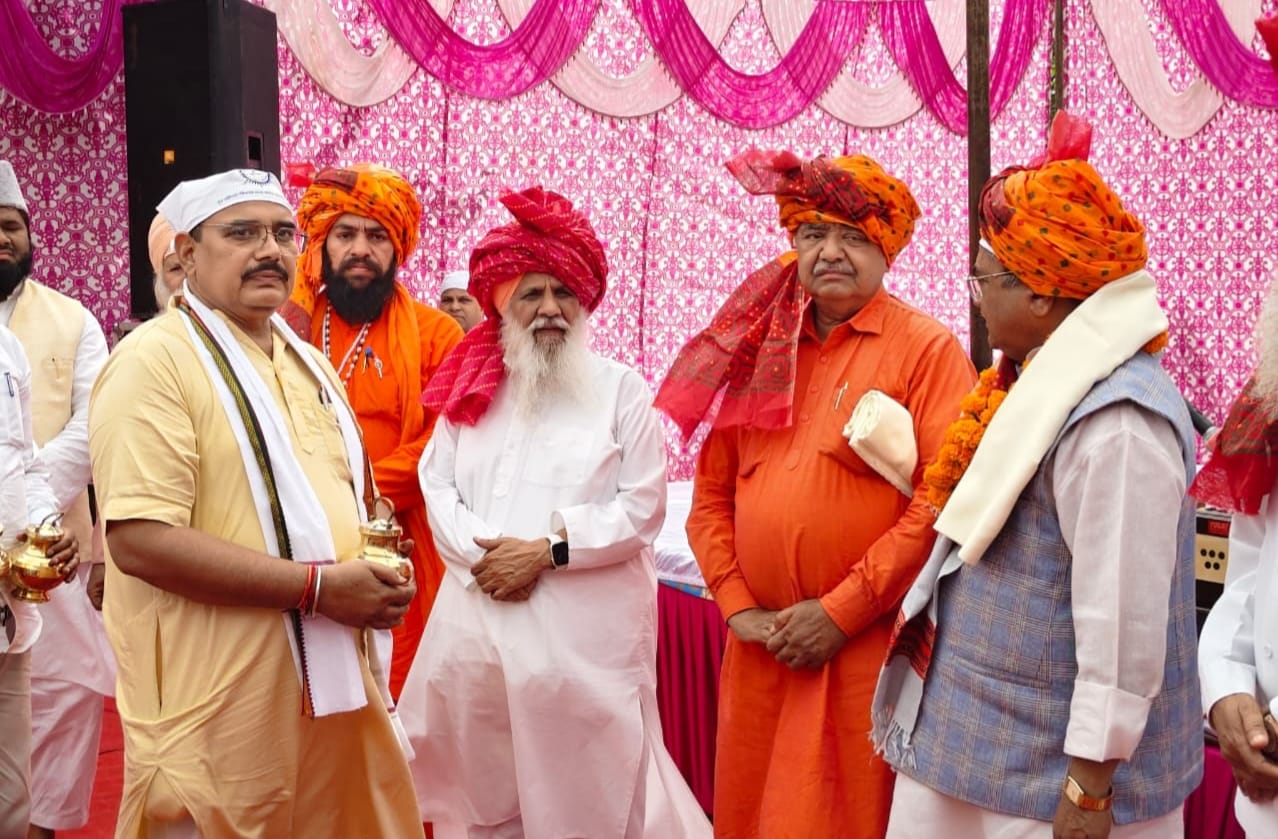 A major step towards the grand construction of Guru Ravidas Temple, Tughlakabad