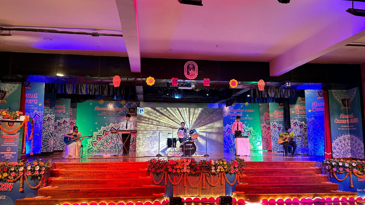 Annual function at Lucknow Public College, Amrapali Scheme
