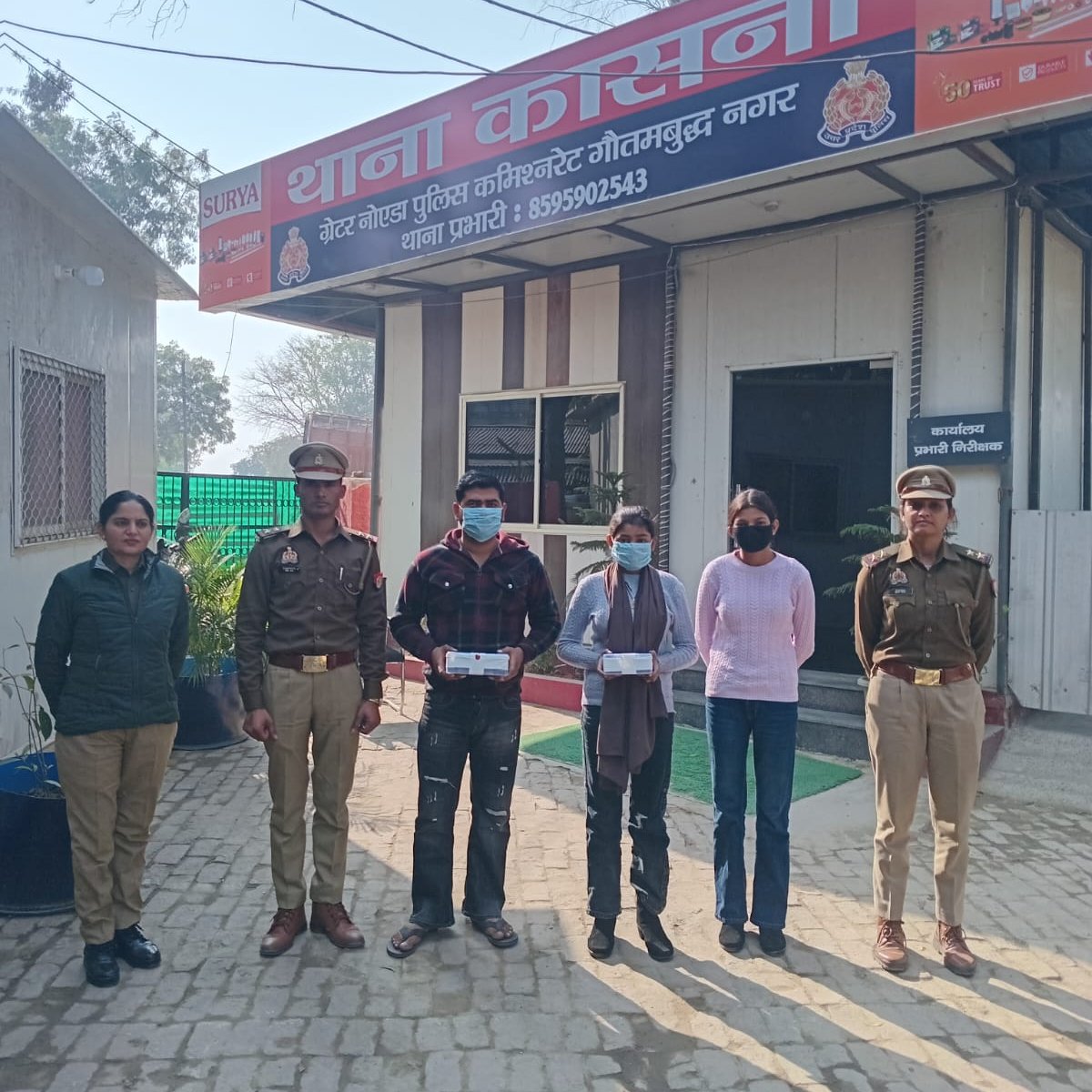 सगी बहनें विनिशा–खुशी और विनिशा का बॉयफ्रेंड दीपांशु गिरफ्तार