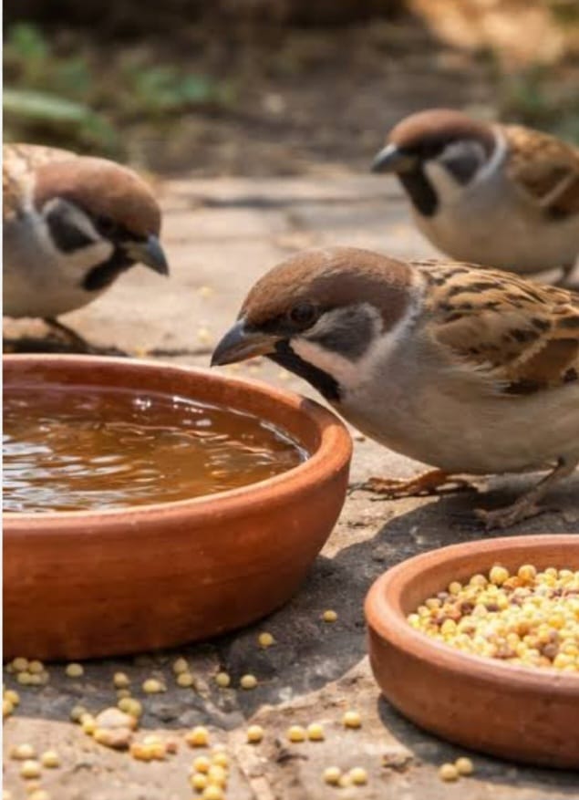 Water for the Birds: A Drop of Life, a Bowl of Hope