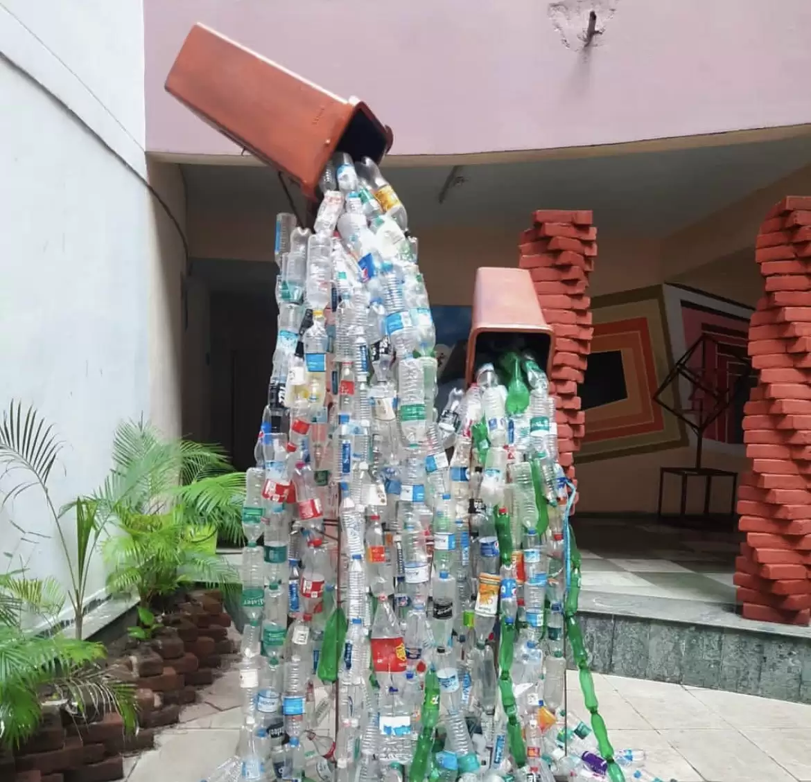 Plastic wastage material.