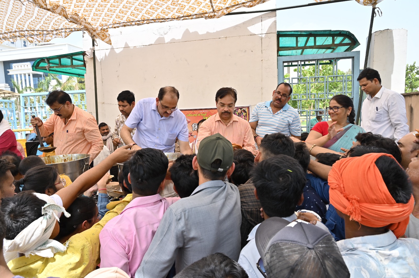 Bhandara held on Bade Mangal in AKTU