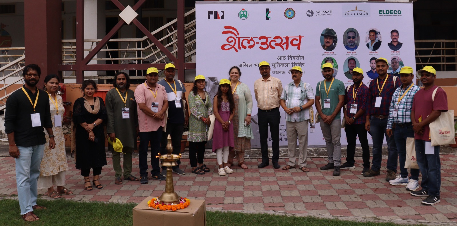 Ten contemporary sculptors from five states of the country gathered in the city