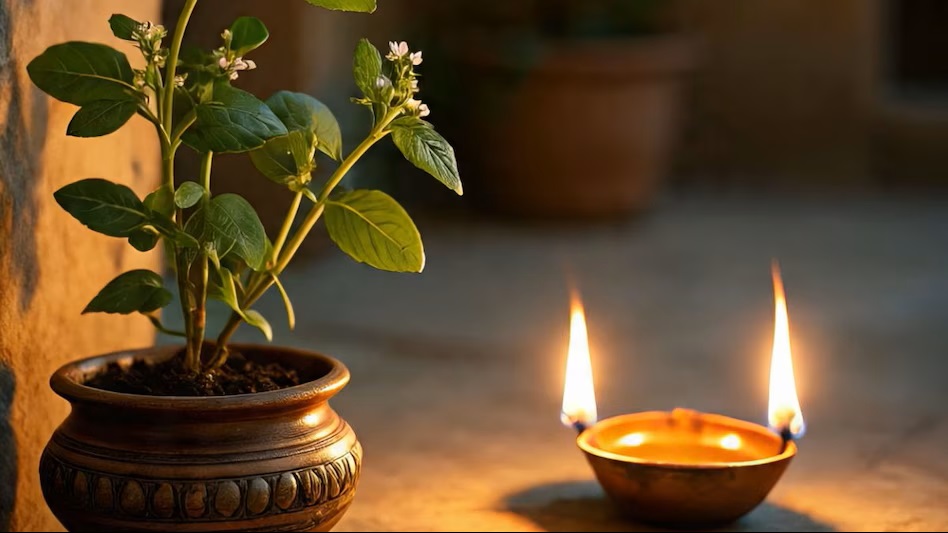 तुलसी के सामने दीपक जलाने से मिलते 