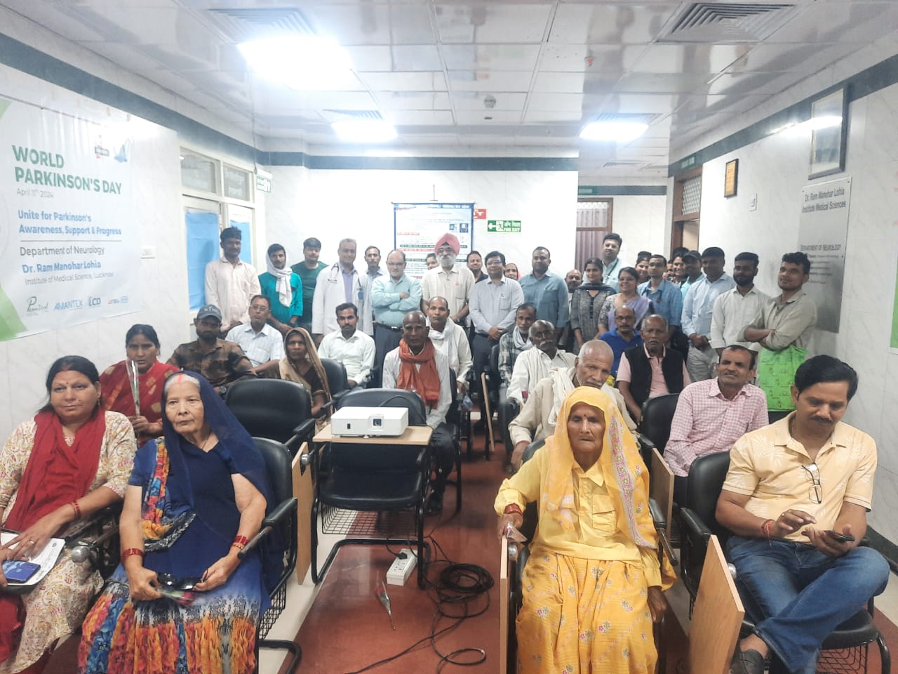 Neurology Department launched awareness campaign on World Parkinson's Day in Dr. Ram Manohar Lohia Institute of Medical Sciences, Lucknow, organized seminar, workshop