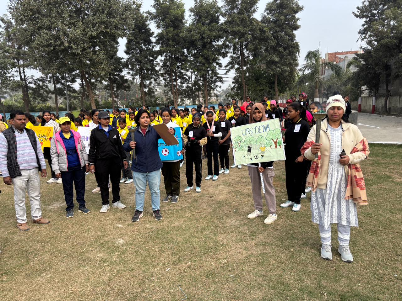 The district-level "Toofan Cup" football tournament, organized under the Nandi Foundation's Nanhi Kali project, was grandly inaugurated.