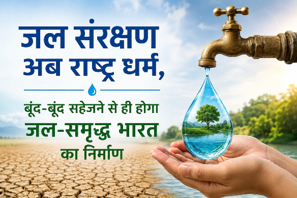  जल संरक्षण अब राष्ट्र धर्म, बूंद-बूंद सहेजने से ही होगा जल-समृद्ध भारत का निर्माण image photo