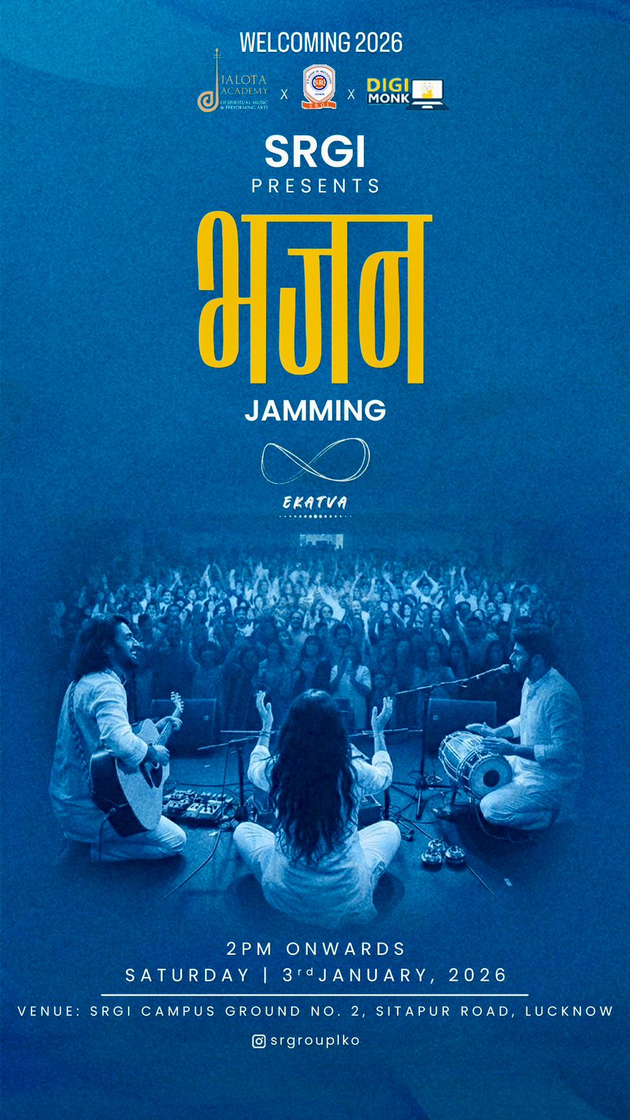No clubbing, no alcohol... just devotion. Piyush Singh Chauhan is giving a new definition to New Year celebrations in Lucknow.