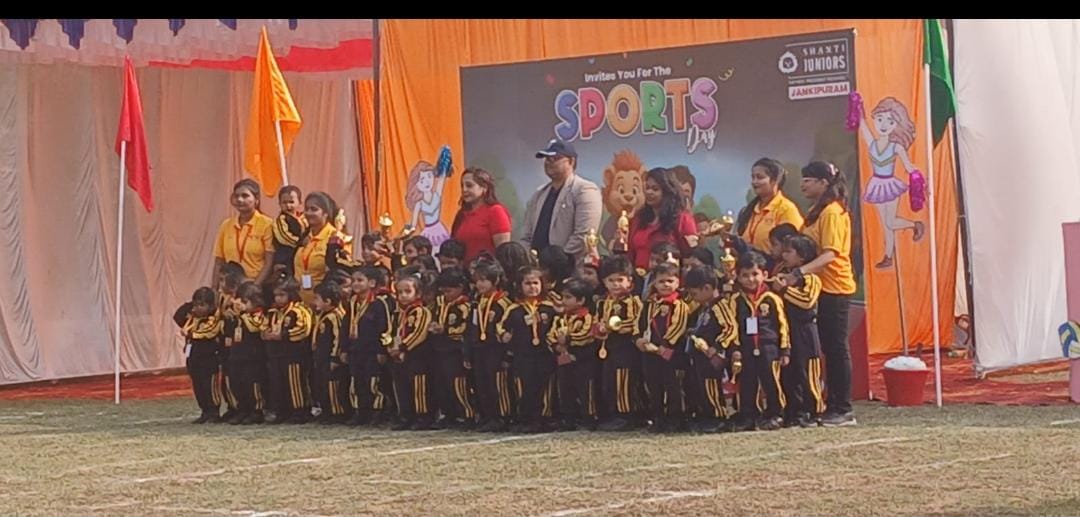 Grand celebration of annual sports competitions at Shanti Juniors Preschool, Jankipuram, Lucknow
