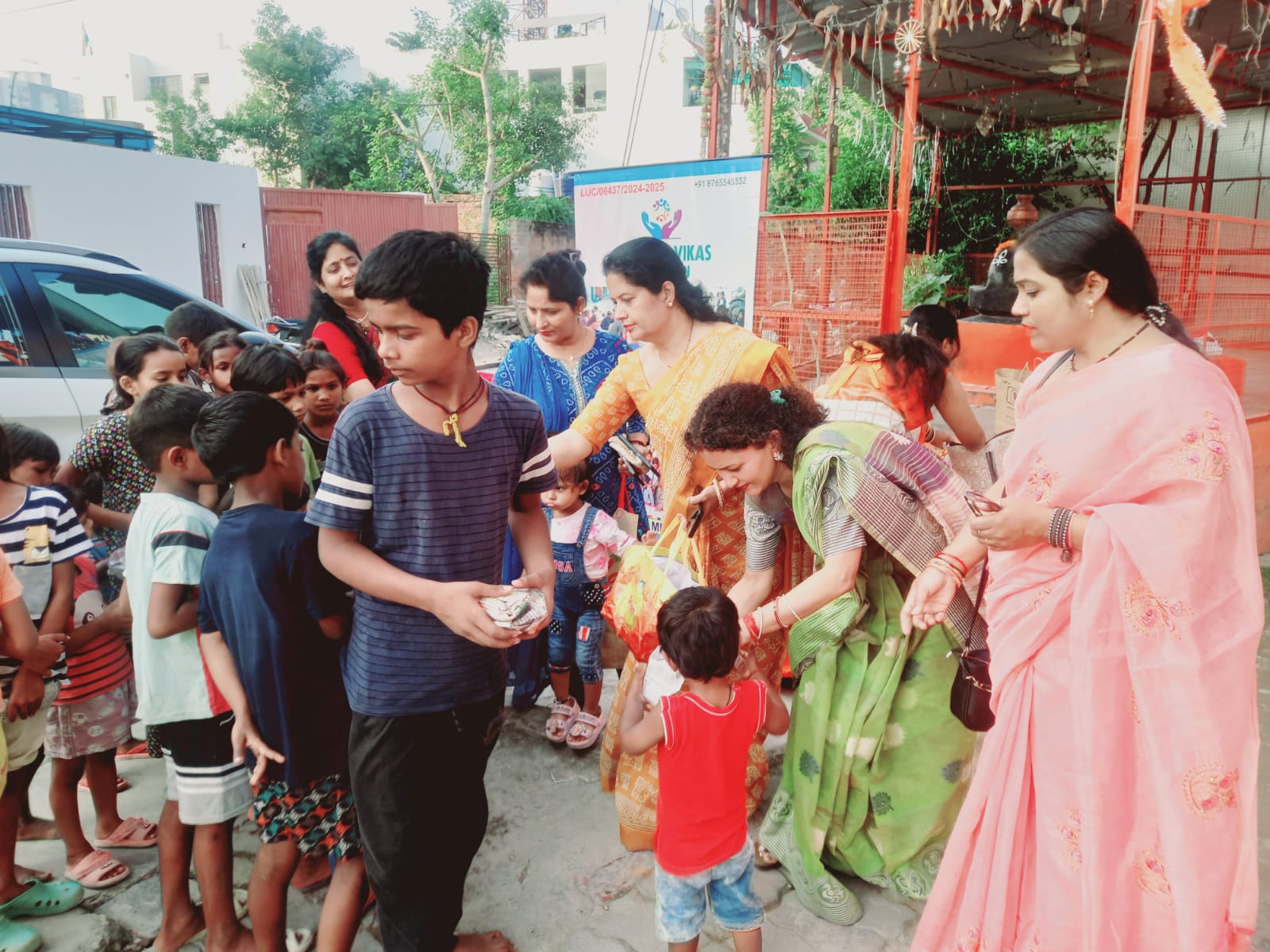 Chandra Vikas Foundation's service work on Navratri