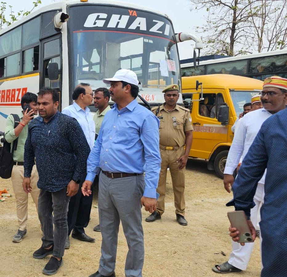 DM was overjoyed to see the passion of the disabled presiding officer, made him sit in the bus with respect