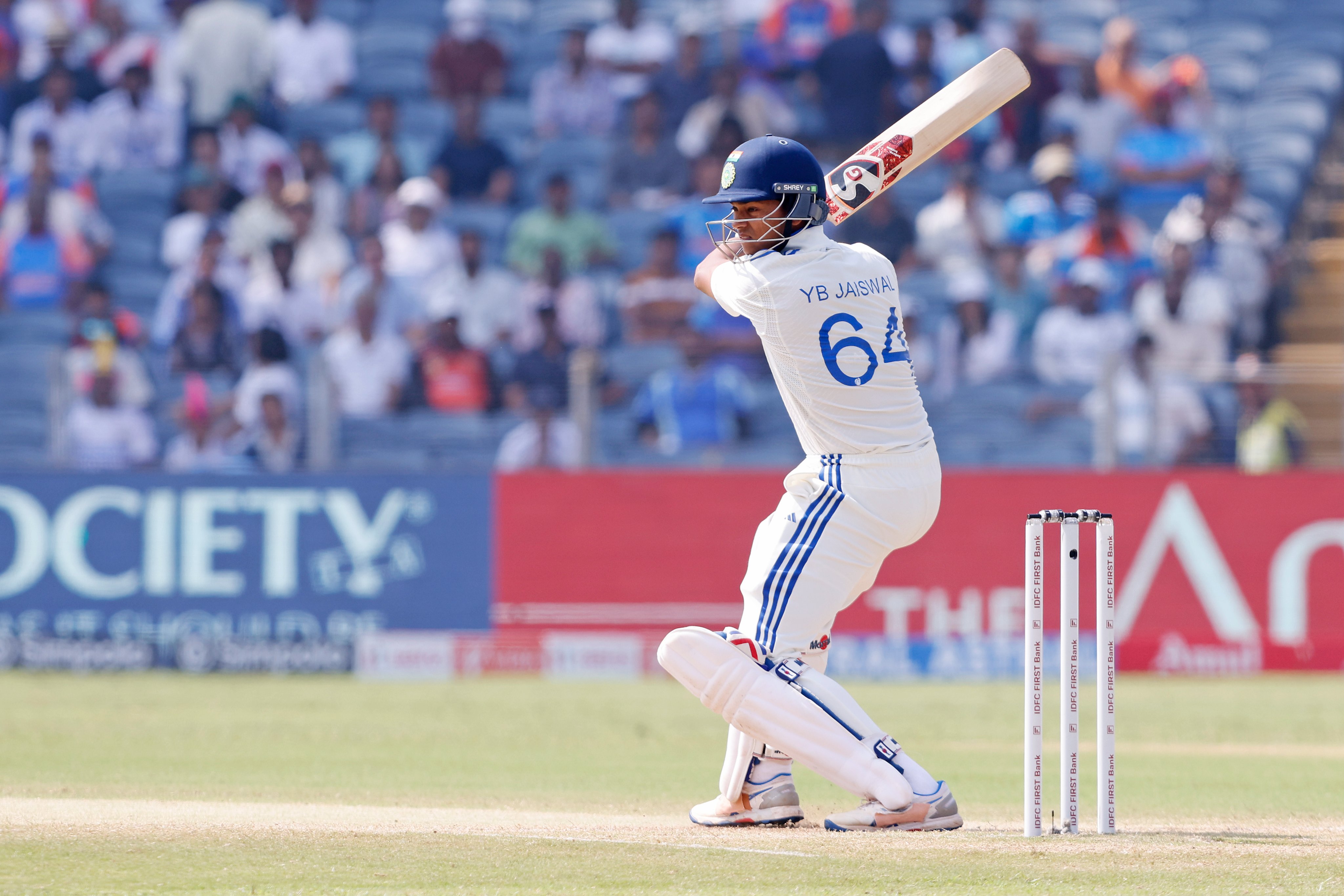 &nbsp;India vs New Zealand, 2nd Test : &nbsp;यशस्वी जायसवाल &nbsp;ने जड़ा अर्धशतक , भारत ने बनाये 2 विकेट के नुकसान पर इतने रन&nbsp;