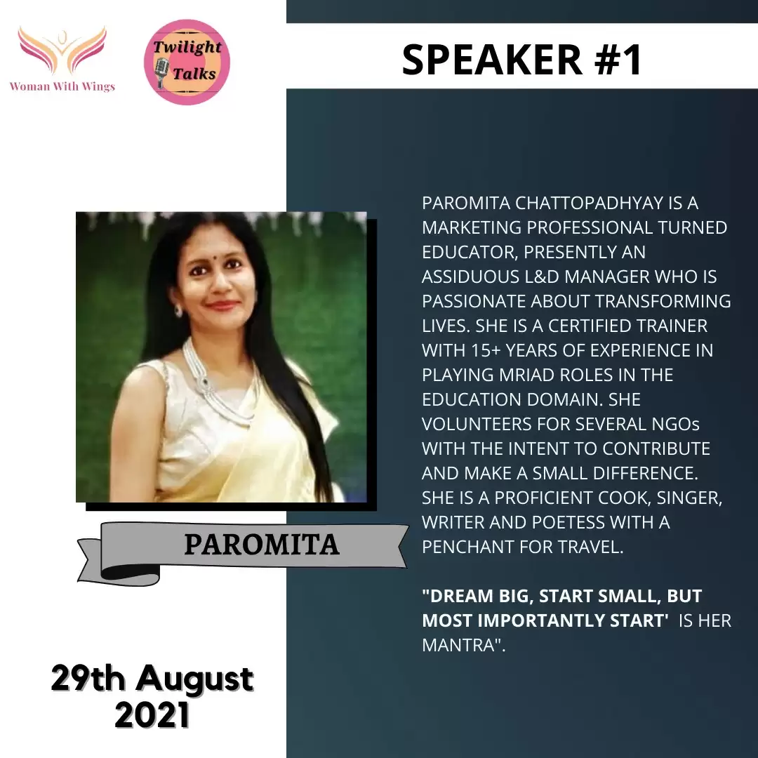 Twilight talks pramila for woman with wings